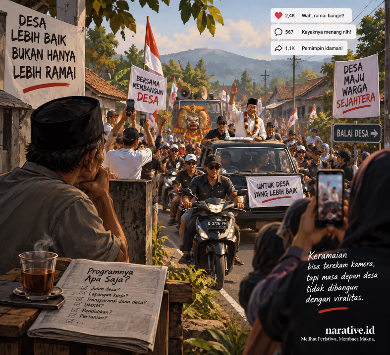 Ketika Pilkades Menjadi Panggung - Ramai Iring-iringan, Tapi Mana Gagasannya?