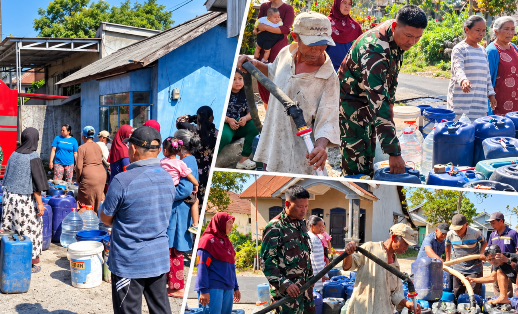 Kekeringan Melanda Gombong, Kodim 0711/Pemalang Salurkan Air Bersih untuk Warga Kandang Gotong