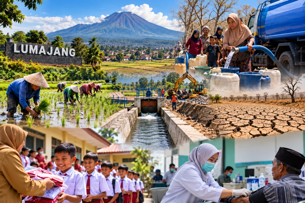 Sepekan di Lumajang: Kemiskinan Turun, Kekeringan Berlanjut, Irigasi Petani Jadi Sorotan